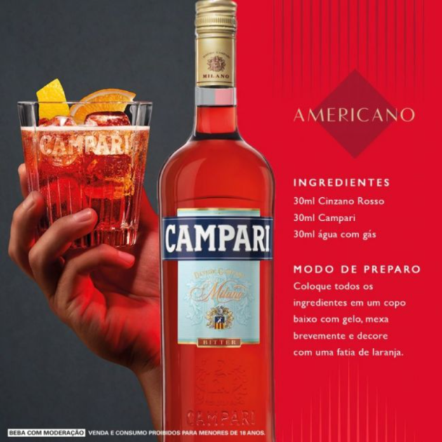 Aperitivo Bitter Campari 748ml - Imagem 6